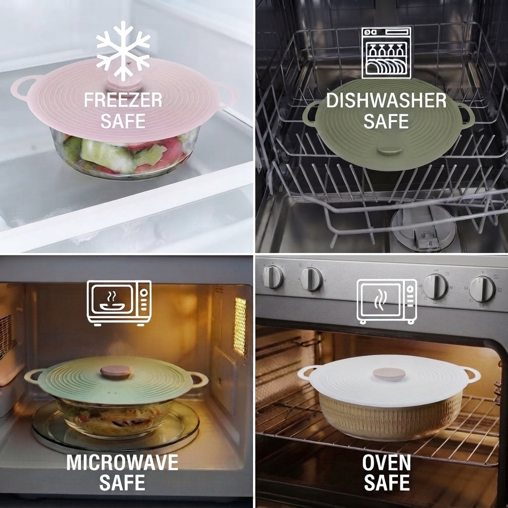 Universal Eco Silicone Lids Set (8-Pack)